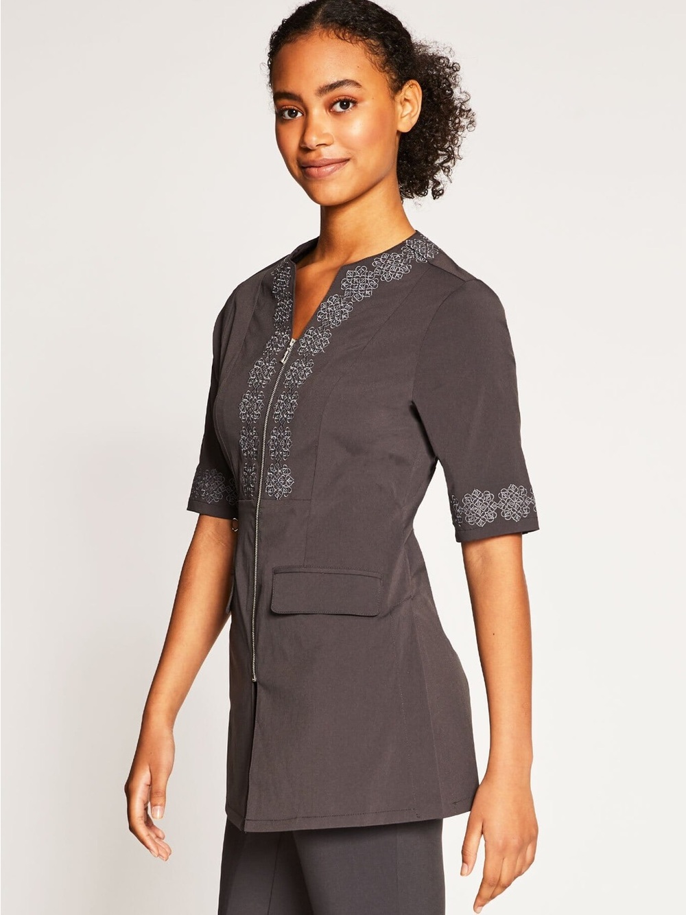 Noel Asmar Charcoal Gray Limited Edition Women's Signature Eternity Tunic
